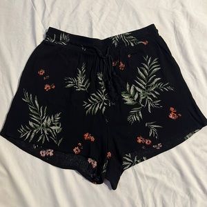 Tropical print shorts